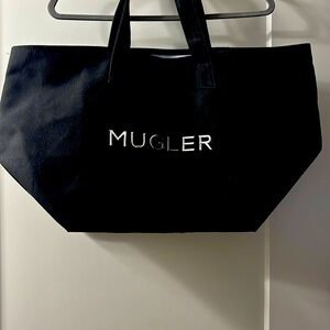 Mugler Black Fabric Tote